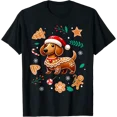 thumbnail image 1 of Gingerbread Weiner Dog Lover Dachshund Christmas Cookie T-Shirt Shirts, 1 of 3