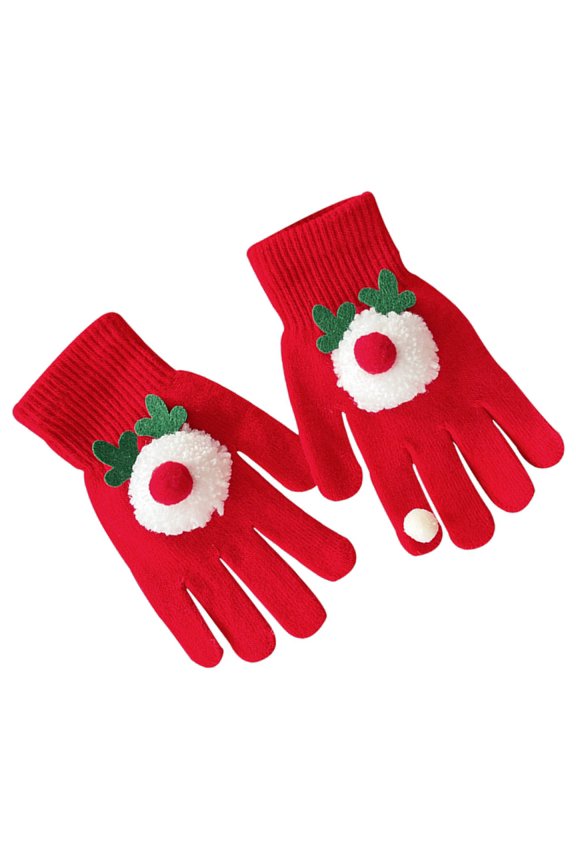 Gingerbreadman/Snowman Gloves Winter Warm Knitwear Christmas Gifts for Adult