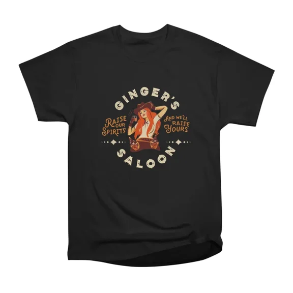 Gingers Saloon Cute Redhead Pinup Design T-Shirt Tee Gift For Him Merch For Her Apparel Fo