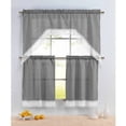 thumbnail image 1 of Gingham 3-Piece Kitchen Tier and Valance 60 x 72 in. Set, 1 of 3