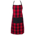thumbnail image 1 of Gingham Apron,Chef Aprons For Cooking & Baking - Soft Restaurant Quality Kitchen Aprons With Adjustable Neck & Long Tie,Protective Aprons For Men & Women,Bbq Grilling Baking,1 PC(Red), 1 of 8