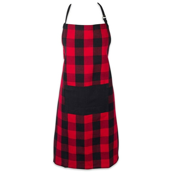 Gingham Apron,Chef Aprons For Cooking & Baking - Soft Restaurant Quality Kitchen Aprons With Adjustable Neck & Long Tie,Protective Aprons For Men & Women,Bbq Grilling Baking,1 PC(Red)