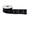 thumbnail image 1 of Gingham Check Ribbon , Wired Edge Woven Ribbon for Wreaths, Halloween Decor, Fall Bow Making , 141.73In Black, 1 of 7
