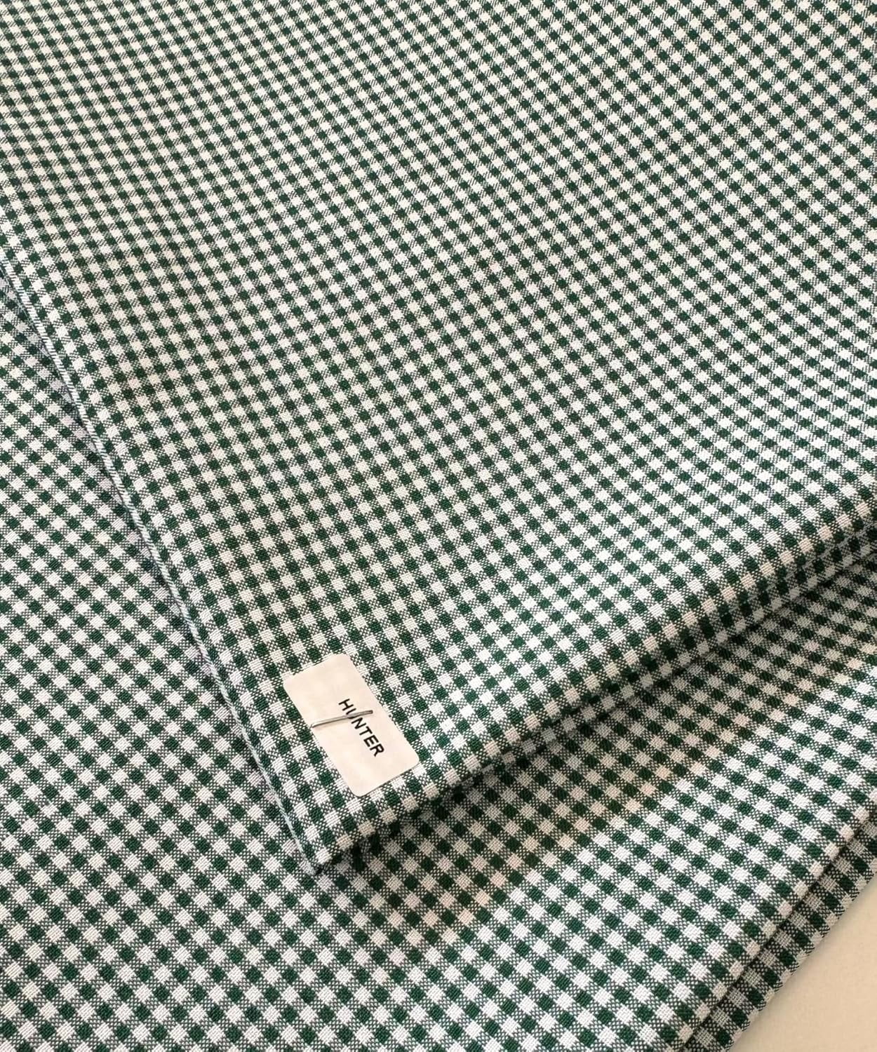 Gingham Checked Fabric by The Yard – 1/8” Poly Cotton Poplin, 60” Wide – Checkered Fabric for Tablecloths, Dresses, Curtains, Crafts – Multiple Colors – Sew The Trend (5 Yard, Hunter Green)