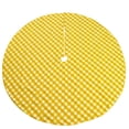 thumbnail image 1 of Gingham Checkered Tree Skirt Christmas Decoration 58" Round Large Skirt, 1 of 2