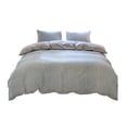 thumbnail image 1 of Gingham Duvet Cover Plaid Cover Set Full Modern Grid Bedding Set with Zipper Closure Corner Ties, Durable, Breathable, Easy Care (Blue), 1 of 6
