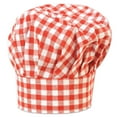 thumbnail image 1 of Gingham Fabric Chef's Hat (red) Party Accessory (1 count) (1/Pkg), 1 of 3