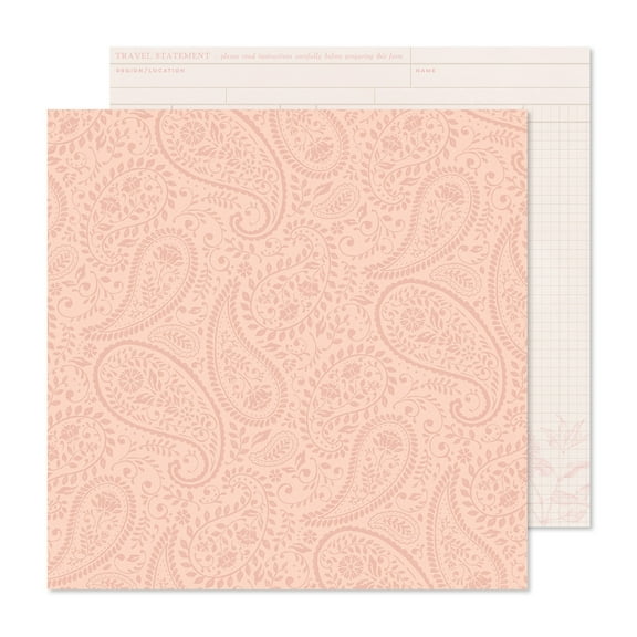 Gingham Garden Double-Sided Cardstock 12"X12"-Lovely One