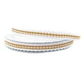 thumbnail image 1 of Gingham Picot-Edge Polyester Ribbon, 3/8-inch, 25-yard, Brown, 1 of 1