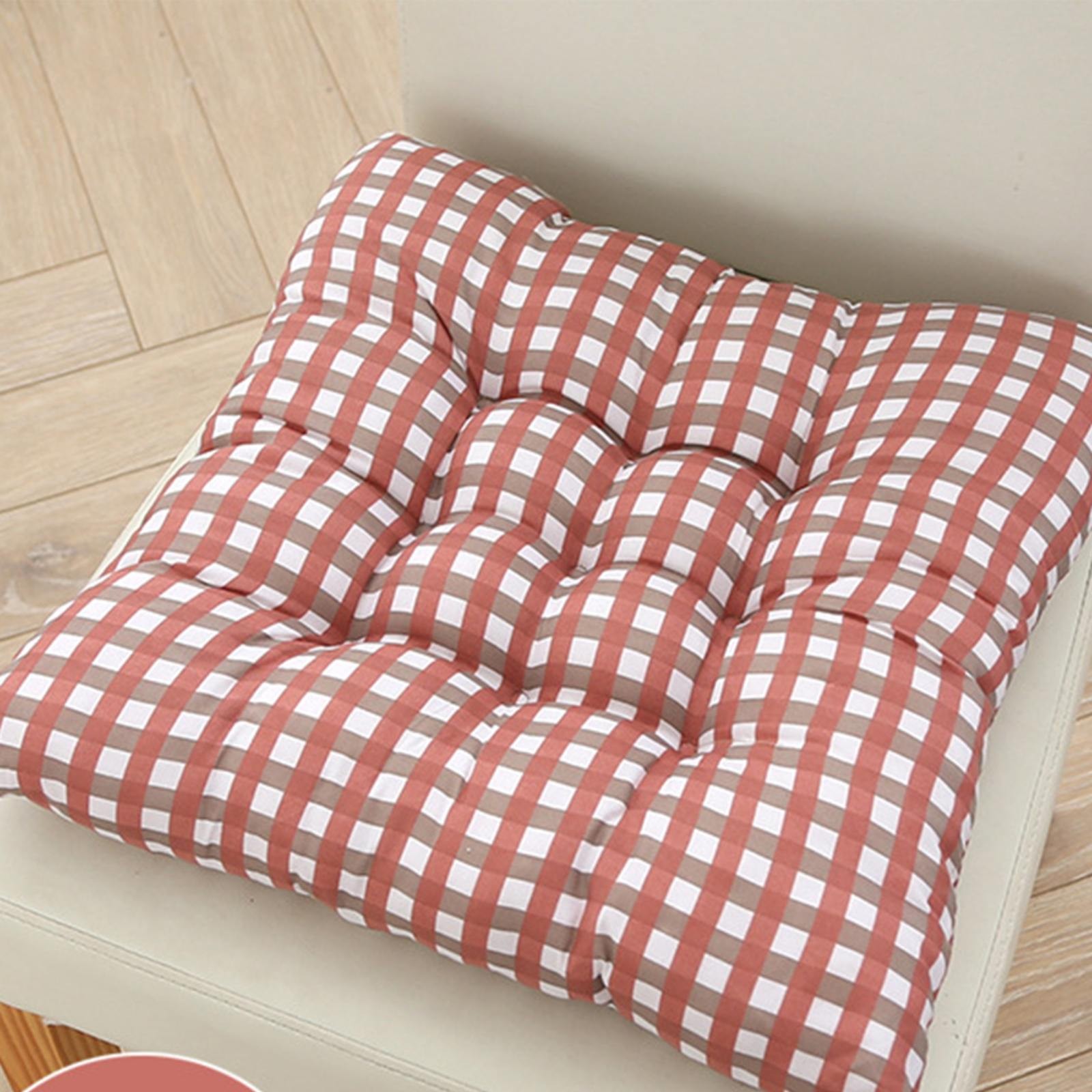 Gingham Plaid Buffalo Checkered Premium Plush Country Farmhouse Chair Cushion Pads With Tear Proof Ties Assorted Colors 16 Walmart