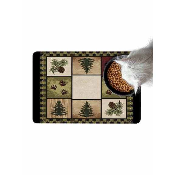 Gingham Plaid Doormat Non Slip Diatomaceous Earth Door Mat Absorbent Quick Dry Soft Washable Entrance Rug for Bathroom Laundry Room 24"x36"