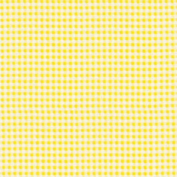 Gingham Plaid Sunshine Flannel Fabric