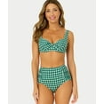 thumbnail image 1 of Gingham Retro Twist Bikini Top Swimsuit, 1 of 6