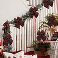 thumbnail image 1 of Gingham Ribbon Bows Xmas Tree DecorCheckered Ribbon Flowers Plaid Ribbon Bow Appliques DIY Craft for Sewing, Scrapbooking, Wedding, Gift (Gingham-Christmas), 1 of 5