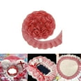 thumbnail image 1 of Gingham Ruffle Pleated Lace Trim,5 Yards Reusable Ruffle Trim for Sewing,QZS Portable Red Gingham Laces for DIY Craft Sewing Dress,1Pack, 1 of 6