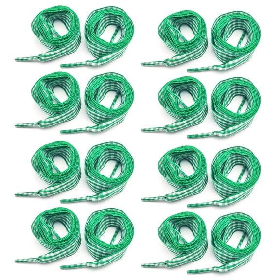 Gingham Shoe Laces, Colorful Plaid Shoelaces for Canvas Shoes, Racing Shoes, Training