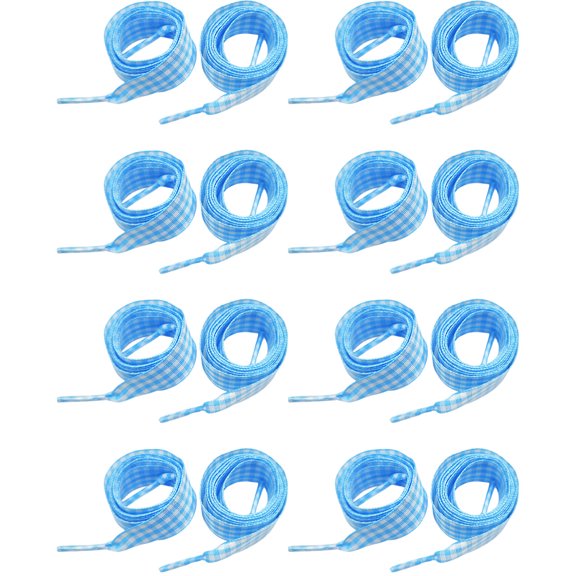 Gingham Shoe Laces, Colorful Plaid Shoelaces for Canvas Shoes, Racing Shoes, Training