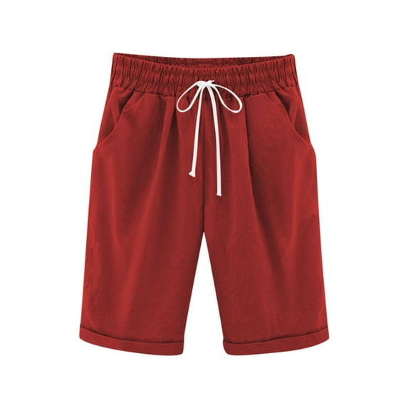 Gingham Shorts Toddler Basketball Shorts Girls Teen Boy Girl Shorts Linen Knee Length Drawstring Elastic Waist Casual Lightweight Short Pants with Pockets Bermuda Shorts Kids