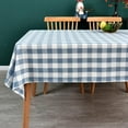thumbnail image 1 of Gingham Tablecloth Rectangle Table Cloth Heavy Duty Cotton Checkered Table Cover for Spring Picnic Kitchen Dining(C-Sage Green, 60x70 inch), 1 of 6