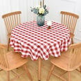 thumbnail image 1 of Gingham Tablecloth Rectangle Table Cloth Heavy Duty Cotton Checkered Table Cover for Spring Picnic Kitchen Dining(C-Sage Green, 60x70 inch), 1 of 6