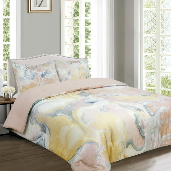 Gingham & Thread 180 Thread Count 3 Piece Comforter Sets, Full/Queen