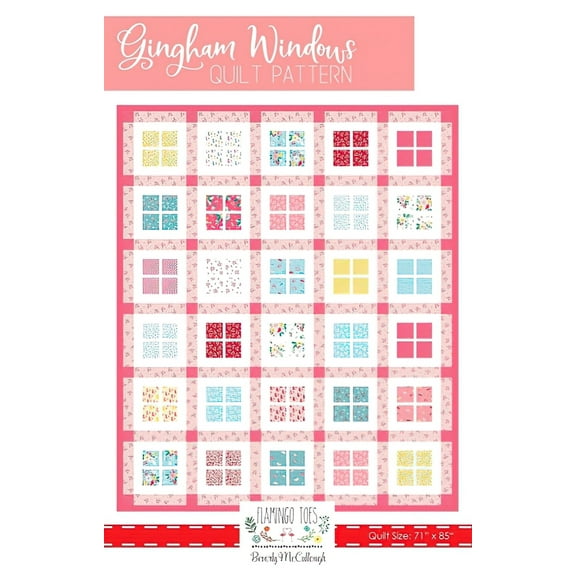 Gingham Windows Quilt Pattern by Beverly McCullough
