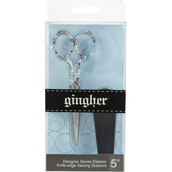 Gingher 5" Knife Edge Shears - Eleanor Designer Pattern