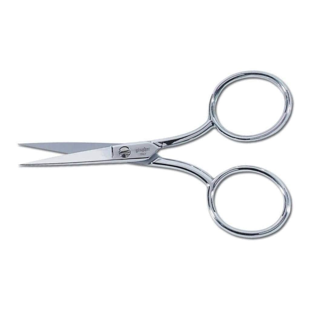 Gingher Embroidery Scissors with Large Handle and Leather Sheath - 4 ...