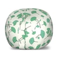thumbnail image 1 of Gingko Storage Toy Bag Chair, Branches with Berries and Leaves Botanical Eco Shabby Environmental Graphic, Stuffed Animal Organizer Washable Bag, Large Size, Sea Green Cream, by Ambesonne, 1 of 3