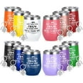 thumbnail image 1 of Gingprous Coworker Gifts Coworker Wine Tumblers Set 12oz Don't Have To Be Crazy To Work Here Insulated Wine Tumblers Bulk, 1 of 6