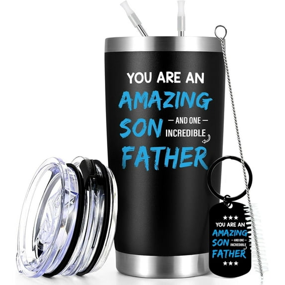 Gingprous Travel Tumbler for Son ,Insulated Coffee Mug, Insulated Coffee Mug with Lid, Son in Law Great Gifts