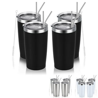 NIANWUDU 16 Packs Stainless Steel Tumblers with Lids, 12 oz Tumblers Bulk  Vacuum Insulated Double Wall Travel Tumbler Reusable Cups Coffee Mug for