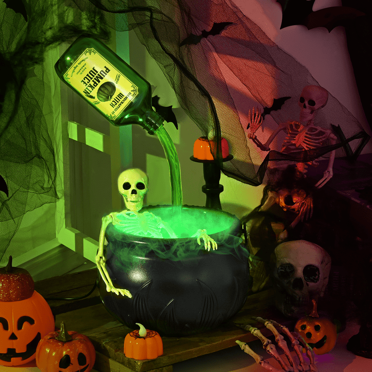 KOKAR Halloween Decorations - Drink Up Witches Banner & Bat Garland Party Set