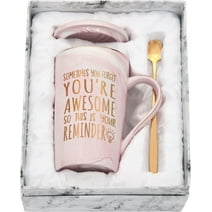Gingprous Thank You Gifts for Women, Sometimes You Forget You are Awesome Mug , Employee Appreciation Gifts, Inspirational Encouragement Gifts for Women, Friends, Coworker with Gift Box