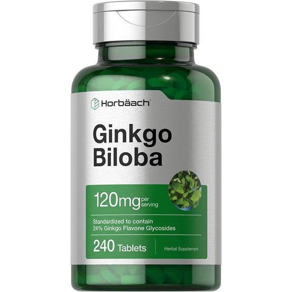Ginkgo Biloba | 120mg | 240 Tablets for Men and Women | by Horbaach