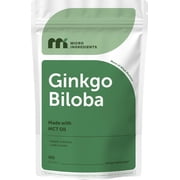 Micro Ingredients  Ginkgo Biloba & Ginseng, 400 Softgels | 6 Month Supply | Triple Strength Ginko Biloba & Lions Mane Supplement
