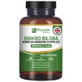 thumbnail image 1 of Ginkgo Biloba and Korean Ginseng Tablets 16000mg 180 Vegan Tablets by Prowise Healthcare, 1 of 5