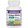 thumbnail image 1 of Ginkgo Biloba Pills | 60 Capsules | 60 mg | Non-GMO, Gluten Free Supplement | by Lindberg, 1 of 2