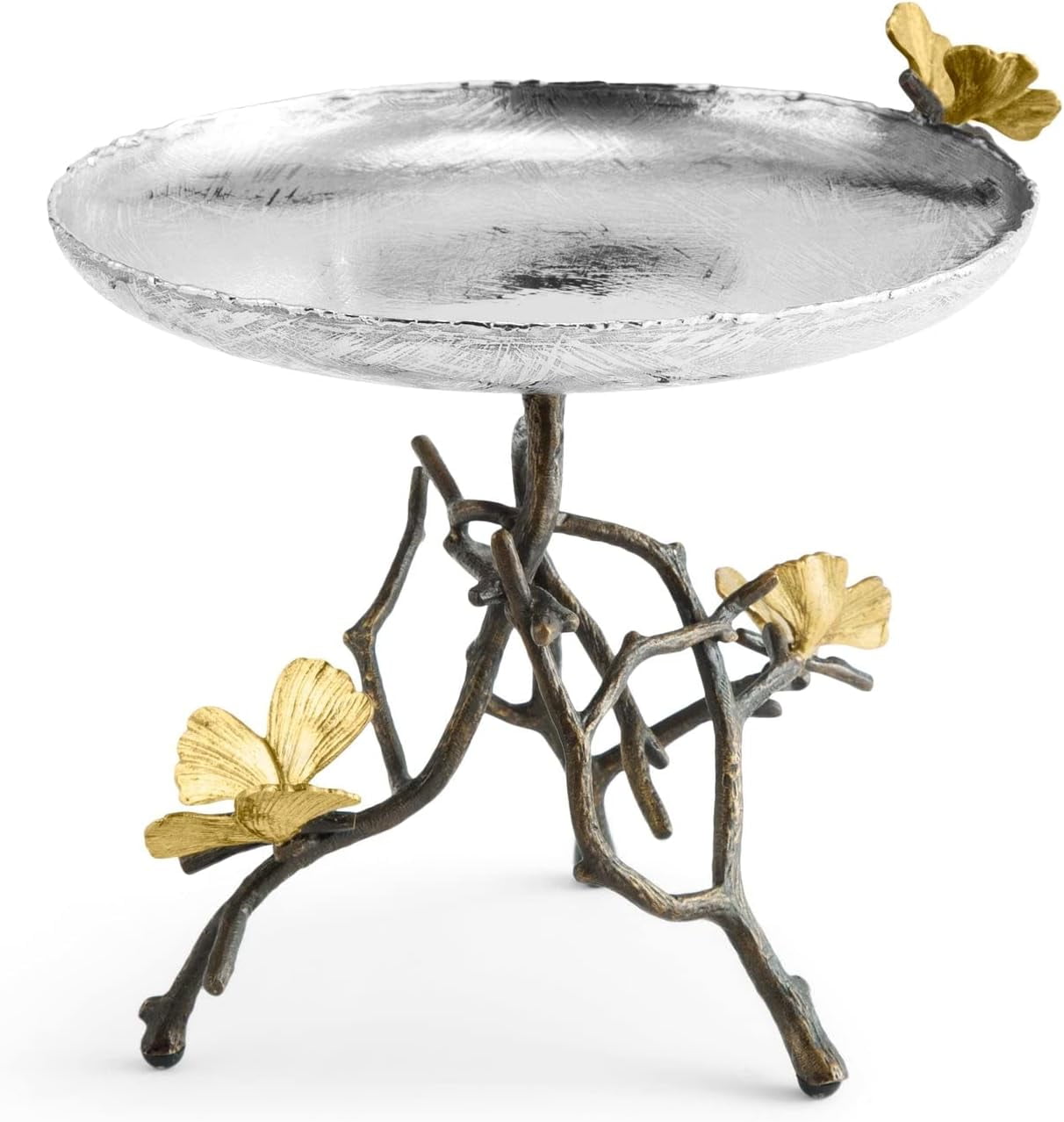 Butterfly Ginkgo Elegance Stainless Steel Candy Dish