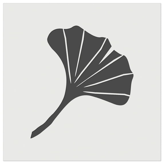 Ginkgo Leaf DIY Cookie Wall Craft Stencil - 7.0 Inch
