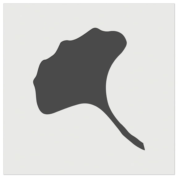Ginkgo Leaf Solid DIY Cookie Wall Craft Stencil - 5.5 Inch