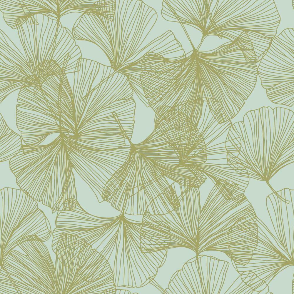 Ginkgo Leaves Peel and Stick Wallpaper