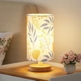 thumbnail image 1 of Ginkgo Table Lamp for Bedroom - Inline Control, Small Bedside Lamp with 3000K A15 LED Blub, Easy Assembly (Ginkgo White Shade, 9" Inline Control), 1 of 6