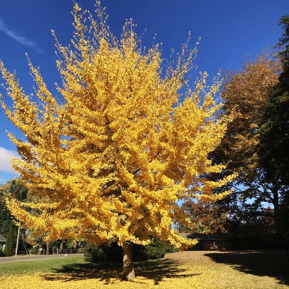 Ginkgo Tree Plant, 4 Inch Pot Hardy Ginkgo Tree Live Plant for Outdoor Garden, 6-10 Inches Tall, Vibrant Fall Foliage Tree Plant