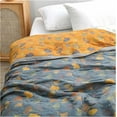 thumbnail image 1 of GinkgoLeaf Pattern Cotton Reversible Quilt - Ultra Soft Lightweight Breathable Ginkgo Leaf Pattern Quilt,Air Conditioning Quilt - Queen and King Size Bedding (90" W X 98" L), 1 of 9