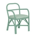 thumbnail image 1 of Ginny Green Rattan Dining Chair, 1 of 7