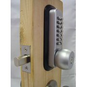 All-Weather Mechanical Keyless Deadbolt Door Lock - Satin Chrome, #0409 by Anaconda