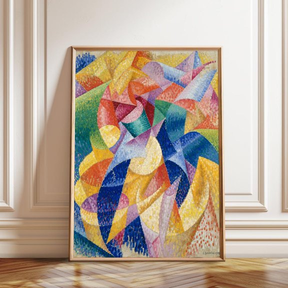 Gino Severini Sea Dancer Abstract Modernist Home Decor, Unframed Paper Poster 8x10in