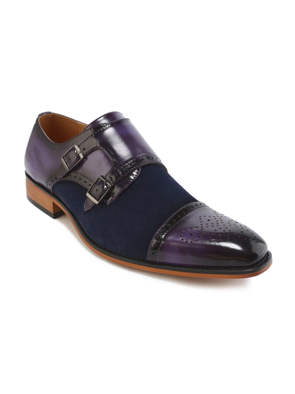 Men's Double Monk Strap Two-Tone Loafer