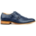 thumbnail image 1 of Gino Vitale Men's Monk Strap Brogue Dress Shoes, 1 of 3